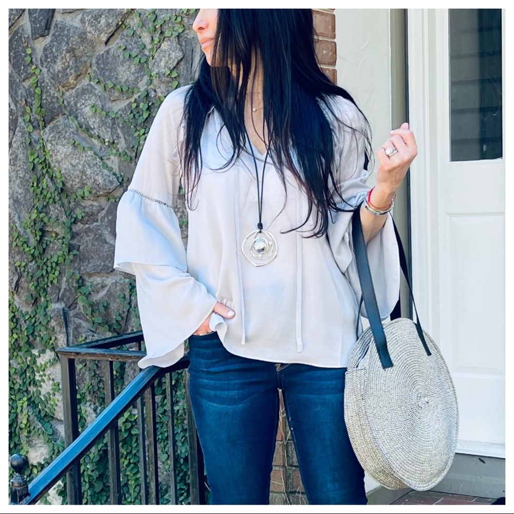 ✨PARIS✨LEATHER CHAIN GORGEOUS CIRCLE NECKLACE - Picture 12 of 12